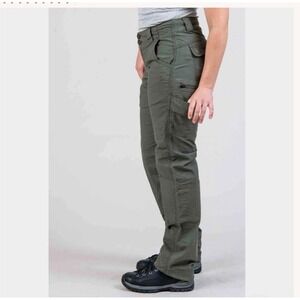 Dovetail Workwear Day Construct Pants NWOT Green Ripstop Tall 11 Pockets  8/34